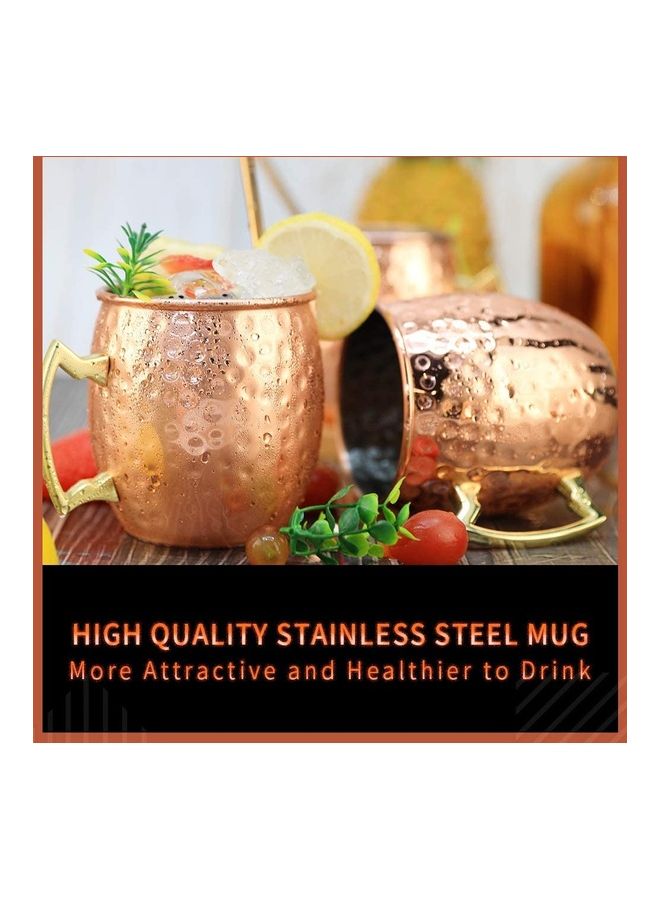 2 Piece Copper Hammered Cups Brown 9.8cm - v1618576281/N46580268A_4