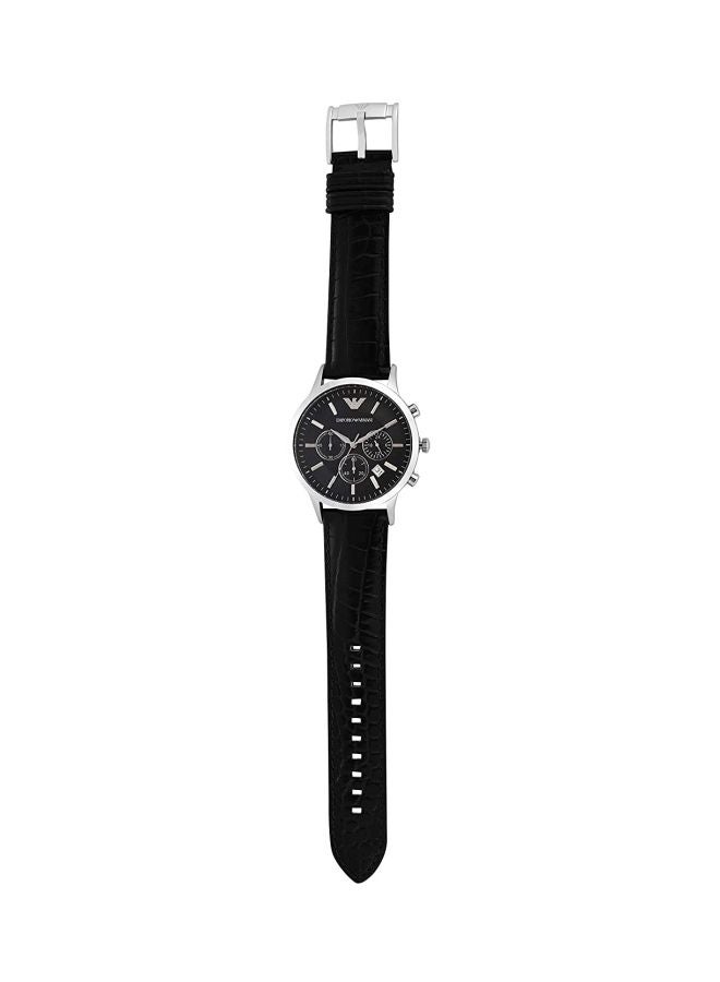 EMPORIO ARMANI - Men's Renato Water Resistant Analog Watch AR2447 - 43 mm - Black - Image 1