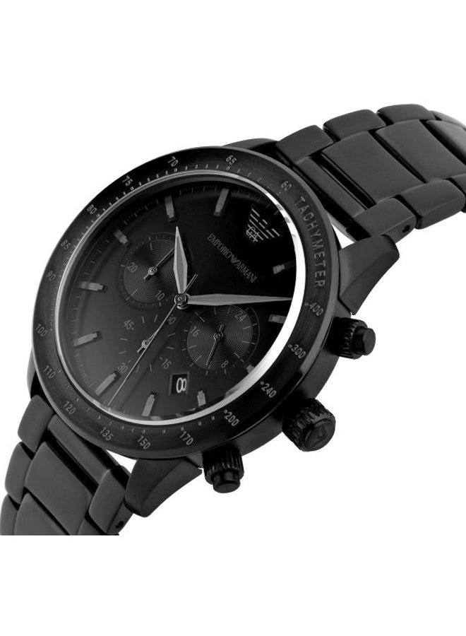 EMPORIO ARMANI Men's Mario Stainless Steel Chronograph Watch AR11242  - Image 4