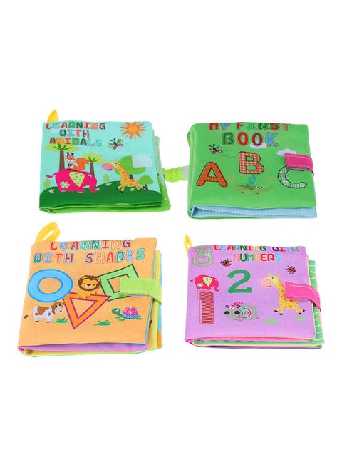 4-Piece Intellectual Development Learning Fabric Book