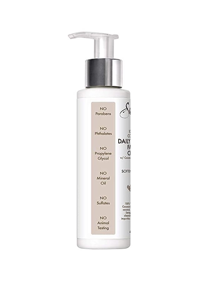 Coconut Oil Daily Hydration Face Milk Cleanser White
