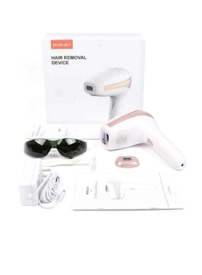 Bosidin - Laser Hair Removal Epilator Device White/Rose Gold - Image 1