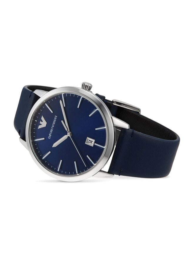 EMPORIO ARMANI - Men's Water Resistant Analog Watch AR80032 - 43 mm - Blue - Image 1