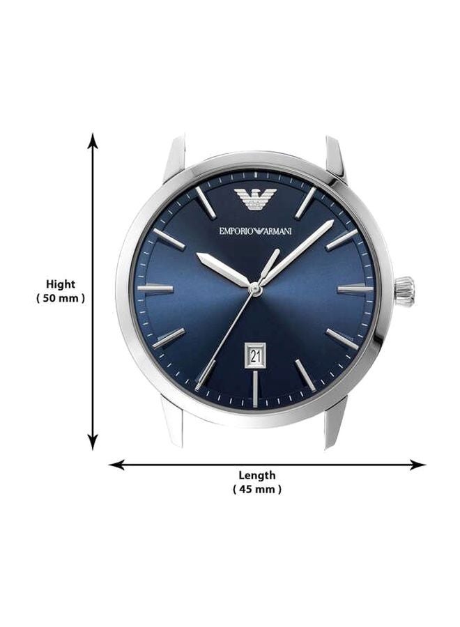EMPORIO ARMANI - Men's Water Resistant Analog Watch AR80032 - 43 mm - Blue - Image 1