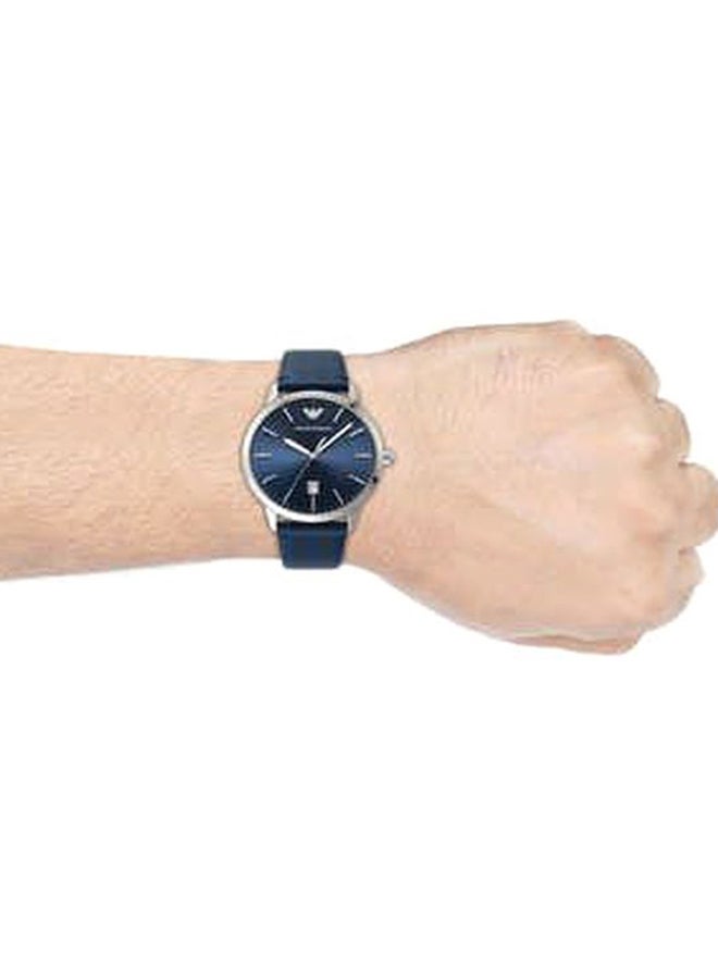 EMPORIO ARMANI - Men's Water Resistant Analog Watch AR80032 - 43 mm - Blue - Image 1