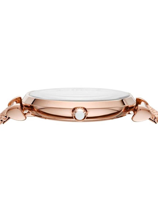 EMPORIO ARMANI - Women's Gianni T-Bar Analog Watch AR11320 - 32 mm - Rose Gold - Image 1