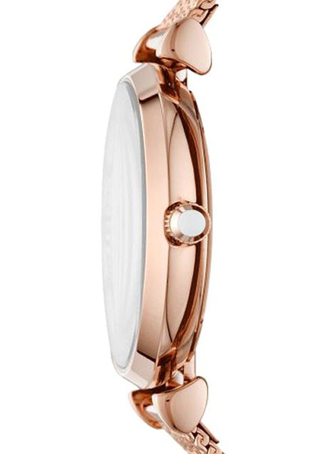 EMPORIO ARMANI - Women's Gianni T-Bar Analog Watch AR11320 - 32 mm - Rose Gold - Image 1