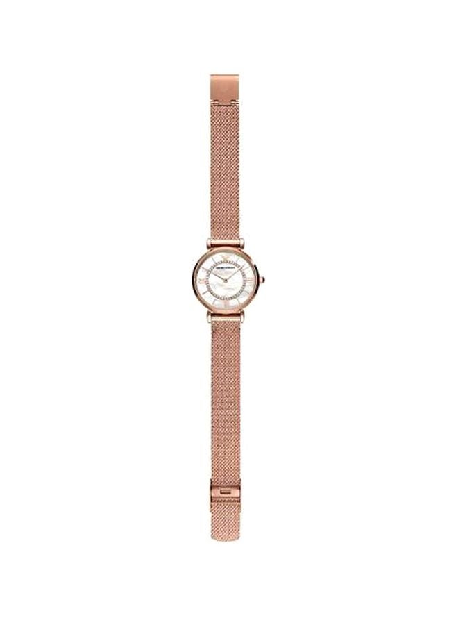EMPORIO ARMANI - Women's Gianni T-Bar Analog Watch AR11320 - 32 mm - Rose Gold - Image 1