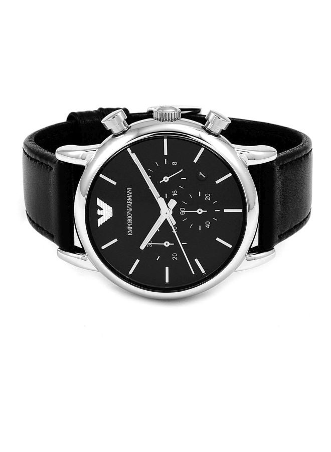 EMPORIO ARMANI - Men's Leather Chronograph Watch AR1733 - Image 1