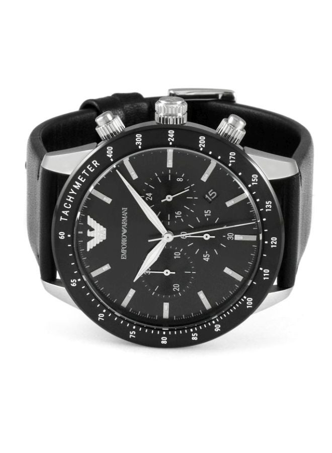 EMPORIO ARMANI Men's Water Resistant Chronograph Watch AR11243 - 43 mm - Black - Image 5