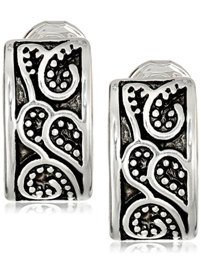 Napier Textured Clip Earrings - Image 1