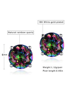 VOLUKA Platinum Plated Stud Earrings  - Image 2