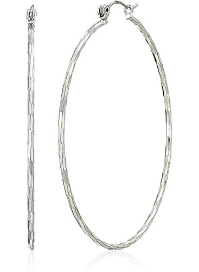 LUCKY BRAND - Hammered Hoop Earrings - Image 1