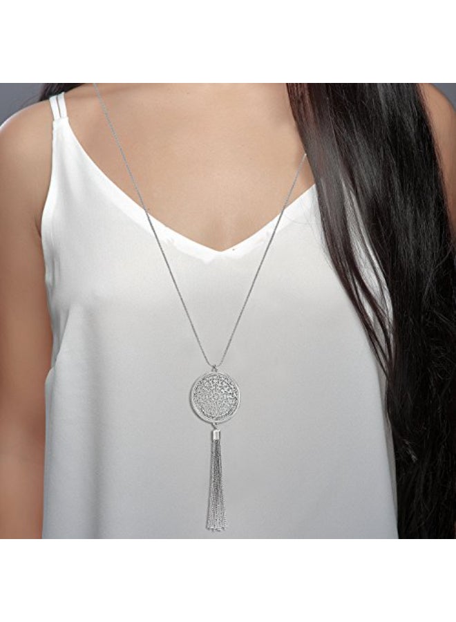 MOLOCH Tassel Fringe Necklace Set - Image 4