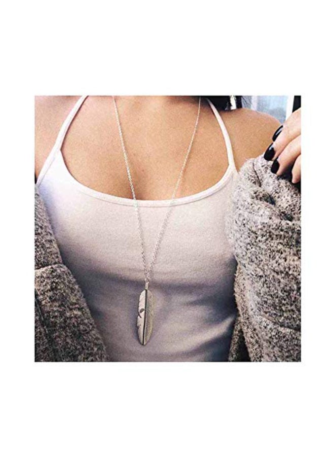 Yalice Long Leaf Necklaces - Image 2