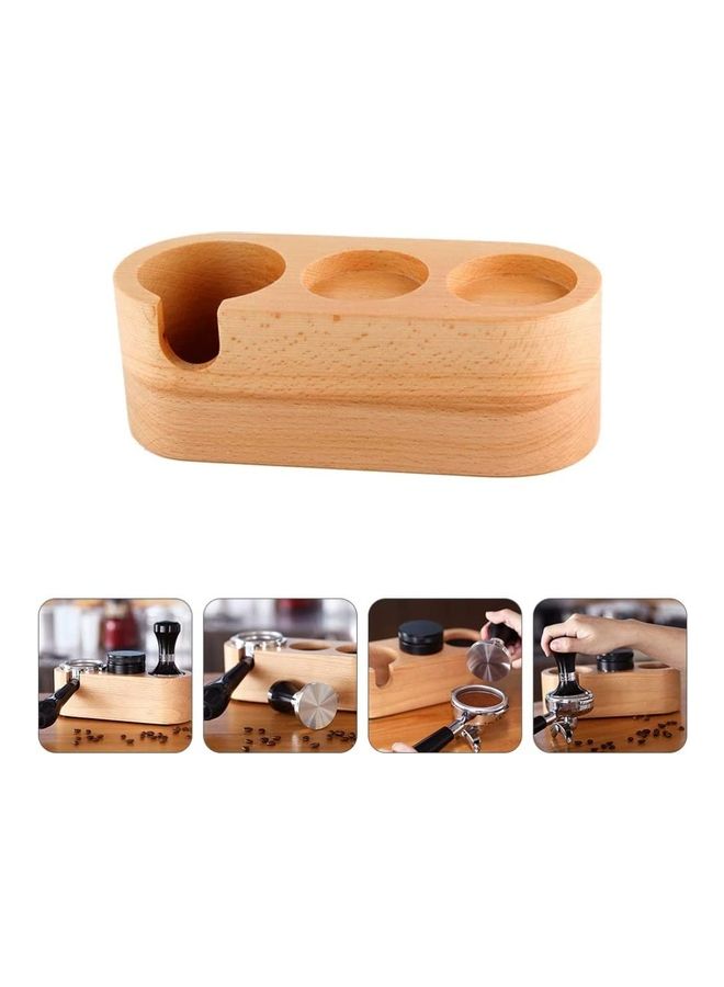 XiuWoo Coffee Tamper Base Wooden Stand Beige onecm  - Image 5