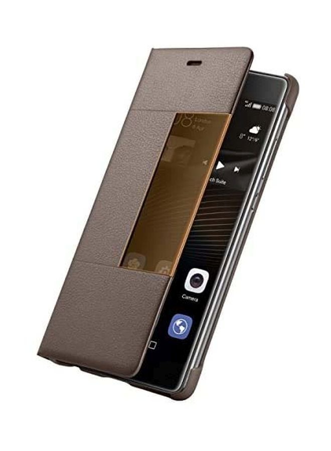 HUAWEI Protective Flip Case Cover For Huawei P9 Plus Brown - Image 2