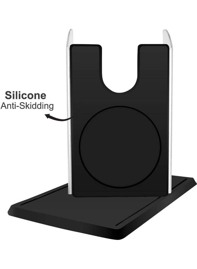 XiuWoo Stainless Steel Silicone Coffee Powder Holder Tamper Stand Barista Tool Tamping Holder Rack Shelf Coffee Machine Tool Black - Image 4