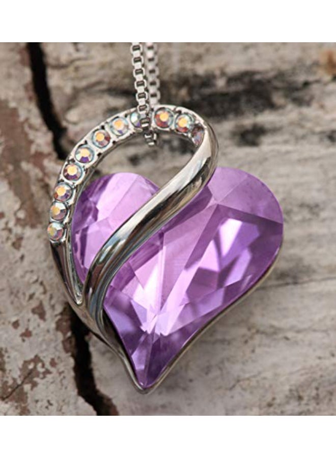 Leafael Alexandrite Birthstone Love Heart Necklace - Image 3