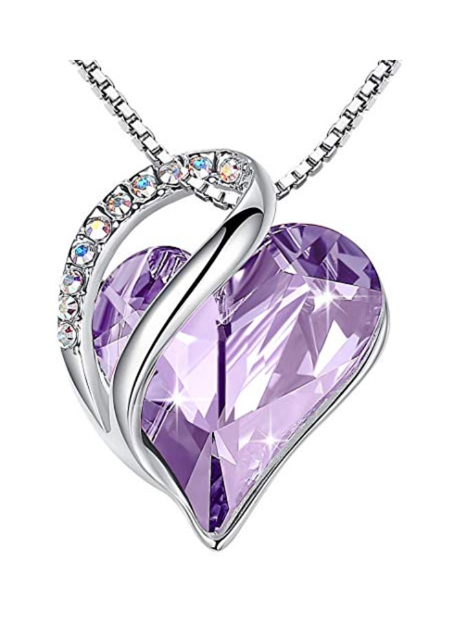 Leafael Alexandrite Birthstone Love Heart Necklace - Image 1