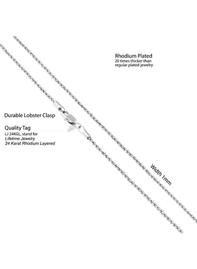 Lifetime Jewelry 24K Gold Plated  Rope Chain Necklace - Image 2