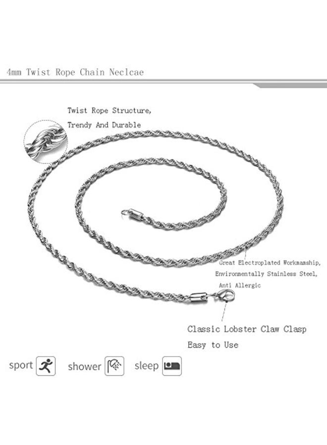 HolyFast Stainless Steel Twist Chain Necklace - Image 3