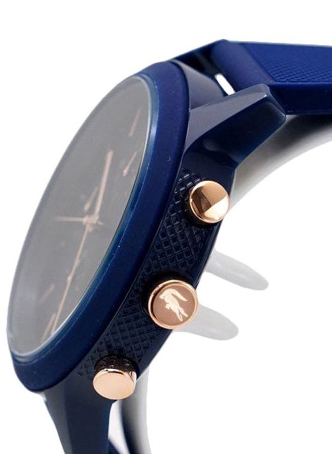 LACOSTE - Men's Silicone Analog Wrist Watch 2011013 - 44 mm - Blue - Image 1