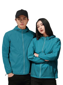Generic UV Sunshine Waterproof Coat Blue 