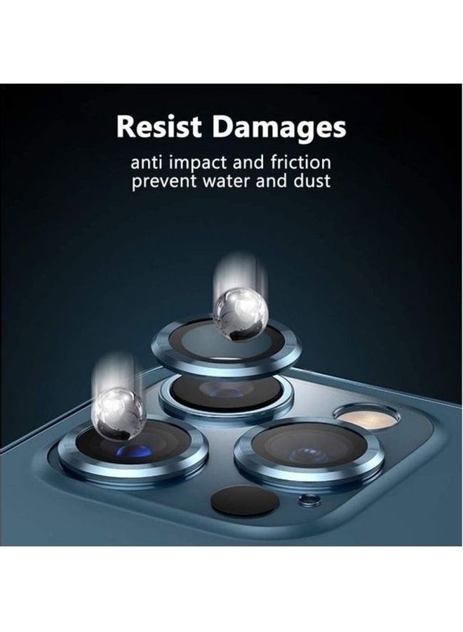 shAyzee Camera Lens Protector Glass For iPhone 12 Pro Clear/Blue - Image 2