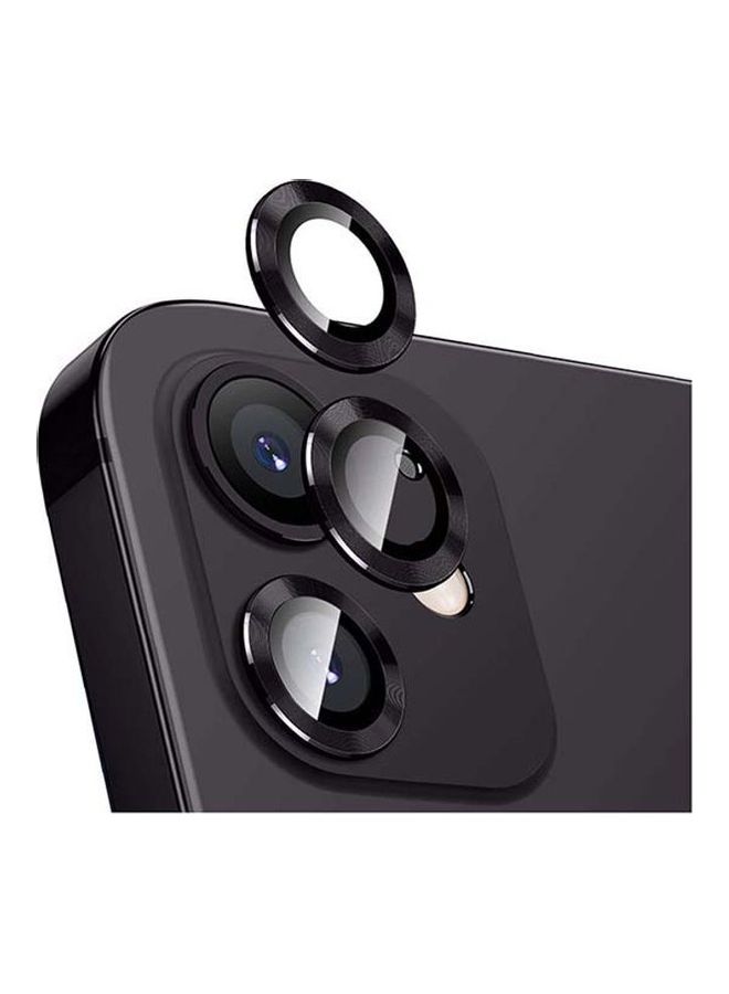shAyzee 2-Piece Camera Lens Protector Glass For iPhone 12 Pro Black - Image 1