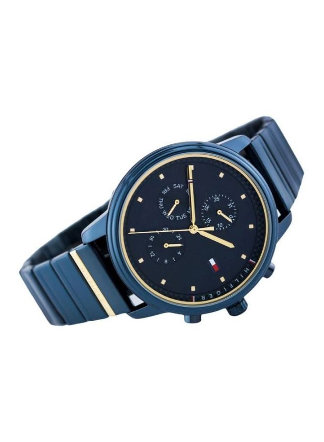 TOMMY HILFIGER - Women's Round Shape Metal Analog Wrist Watch 36 mm - Blue - 1781893 - Image 1