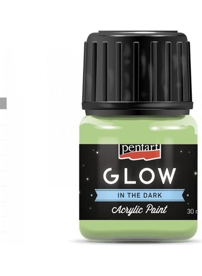 Pentart - Glow in the Dark Acrylic Paint Green - Image 1