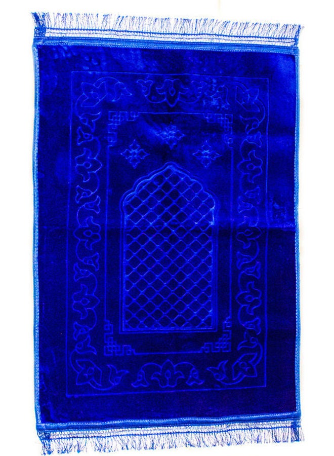 Rosh Soft Velvet Prayer Mat Blue  - Image 1