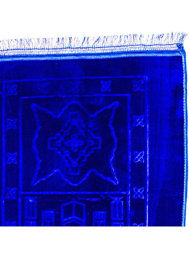 Rosh Soft Velvet Prayer Mat Blue - Image 3