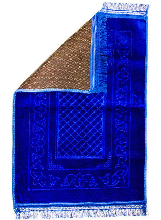 Rosh Soft Velvet Prayer Mat Blue  - Image 2