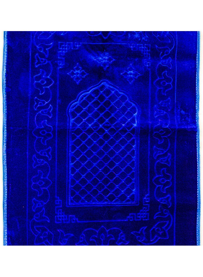 Rosh Soft Velvet Prayer Mat Blue  - Image 3