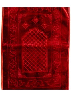 روش سجادة صلاة مخملية ناعمة أحمر  - Image 3