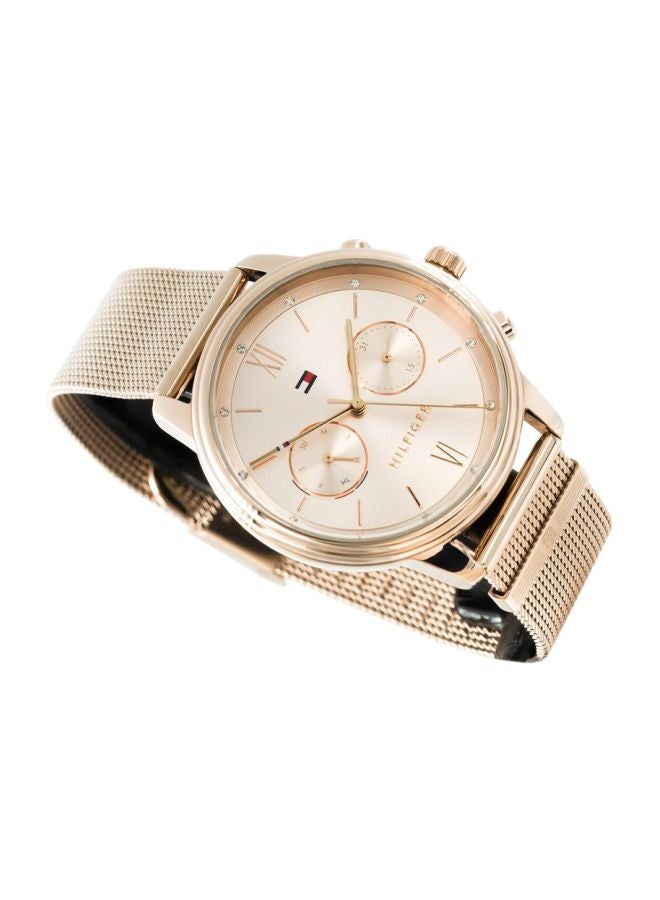TOMMY HILFIGER - Women's Blake Round Shape Stainless Steel Analog Wrist Watch 38 mm - Carnation Gold - 1782303 - Image 1