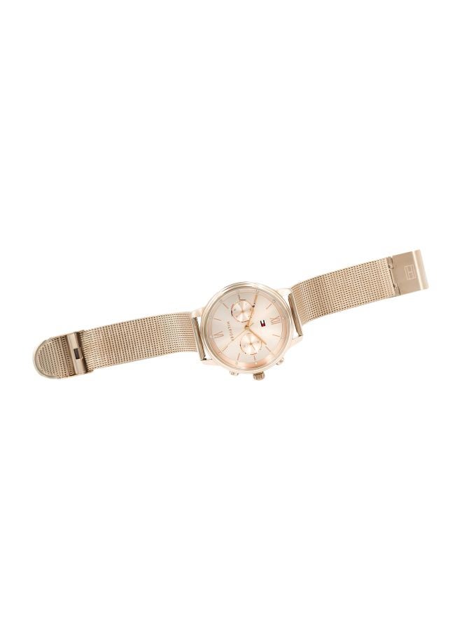 TOMMY HILFIGER - Women's Blake Round Shape Stainless Steel Analog Wrist Watch 38 mm - Carnation Gold - 1782303 - Image 1