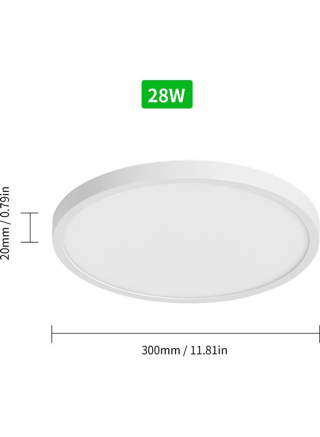 مصباح سقف LED دائري طراز 6500-7000K أبيض  - Image 3