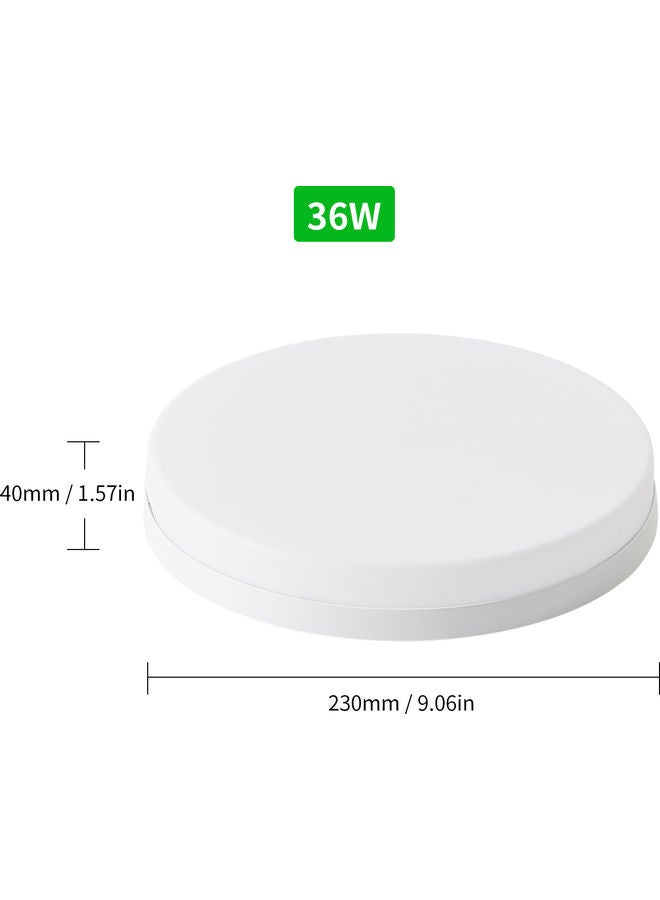 مصباح سقف LED دائري بقدرة 36 وات أبيض دافئ - Image 3