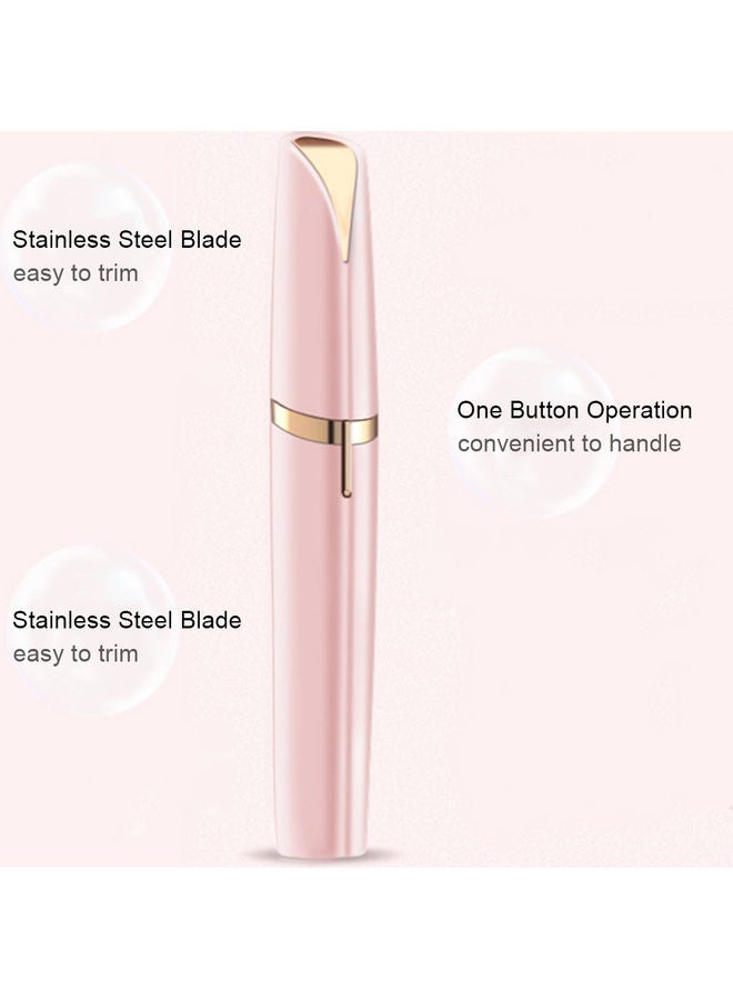 جهاز كهربائي لإزالة شعر الحواجب بدون ألم وردي - Image 3