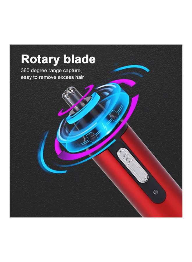 Nose and Facial Hair Trimmer Pen Red/Black - Image 2