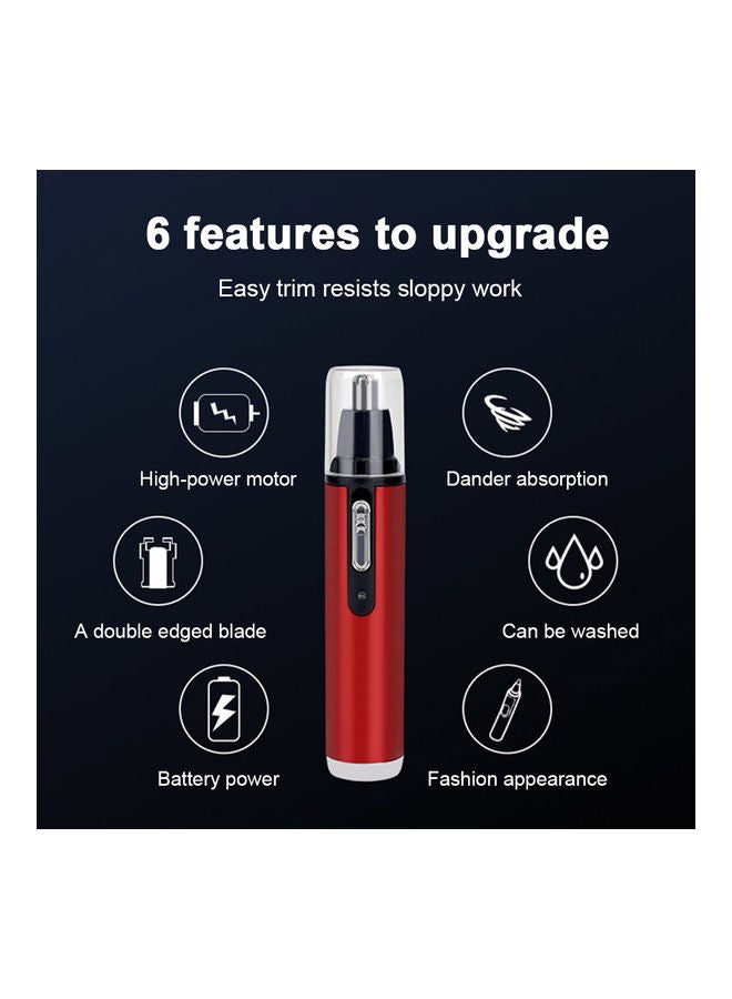 Nose and Facial Hair Trimmer Pen Red/Black - Image 5