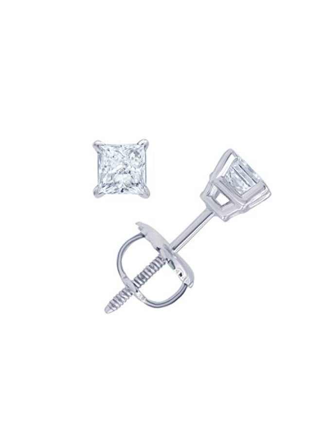 14 Ct Diamond Accent Stud Earrings  - Image 2