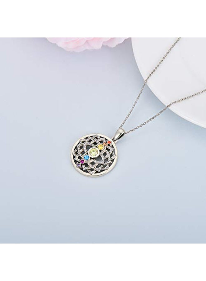 Lotus Flower Chakra Necklace Pendant  - Image 2
