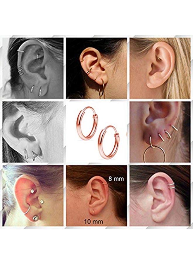 3 Pairs Of Hoop Earrings Set - Image 3