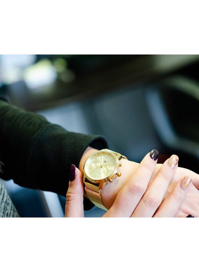 TOMMY HILFIGER - Women's Blake Round Shape Stainless Steel Analog Wrist Watch 38 mm - Gold - 1782302 - Image 1