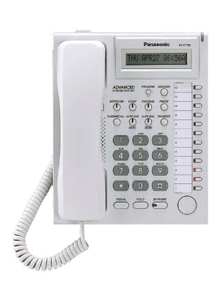 KX-T7730 Corded Single Line Telephone White/Grey - v1618653431/N15396557A_1