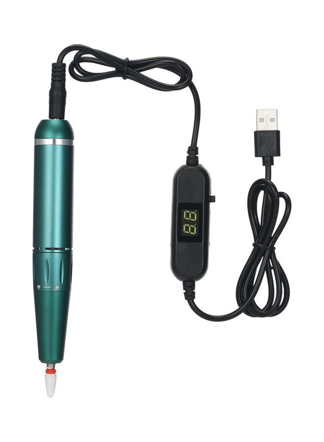 مبرد أظافر كهربائي بتصميم محمول أخضر - Image 1